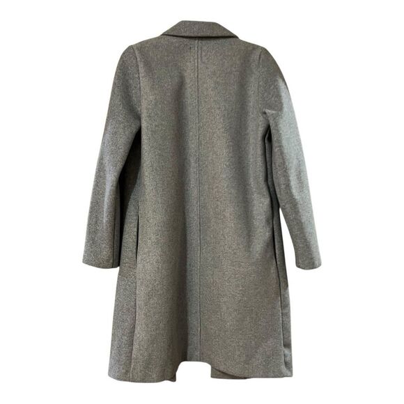 Zara Women's Size Small Gray Open Front Long Overcoat Coat - Picture 3 of 4